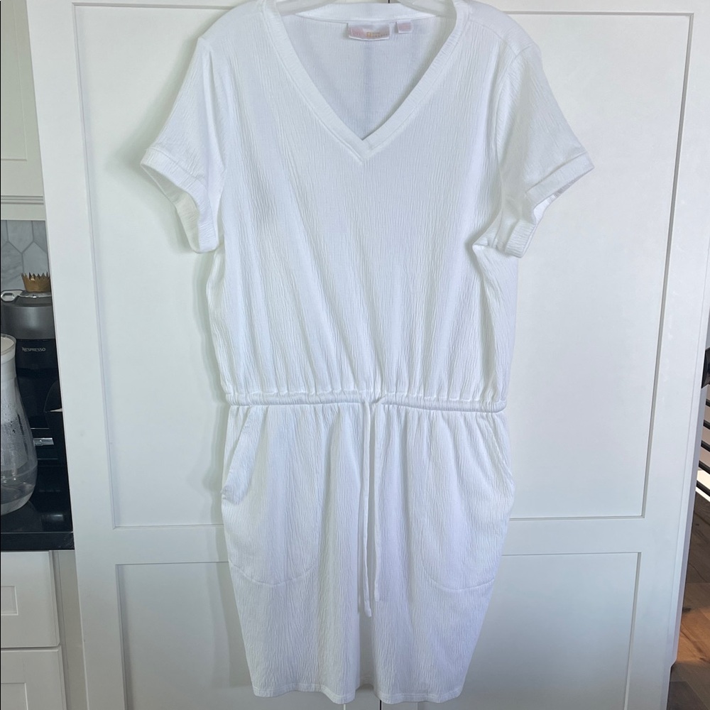 Belle by Kim Gravel White Textured Top